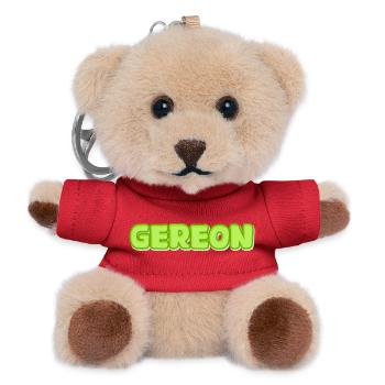 Gereon Neon-Blasenbuchstaben - Teddy Schlüsselanhänger - Rot - Vorne