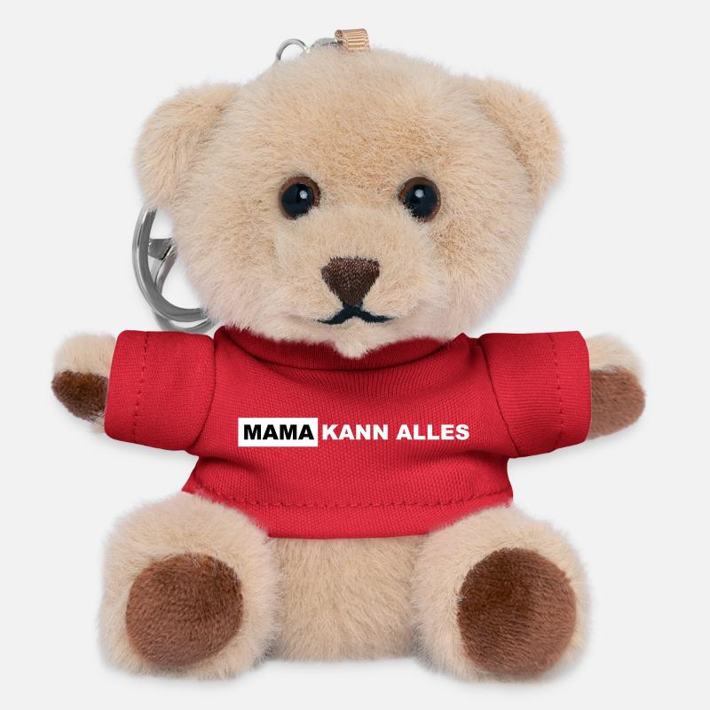 Mom can do everything Power Mom - Teddy Keyring - red