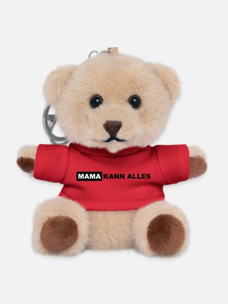 Mom can do everything Lettering - Teddy Keyring - red