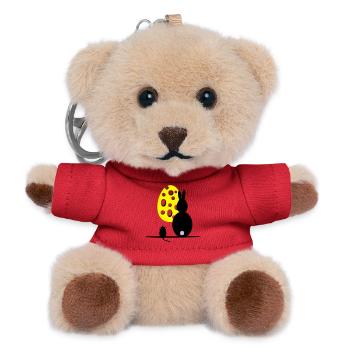 Mäuseosterei - Teddy Schlüsselanhänger - Rot - Vorne