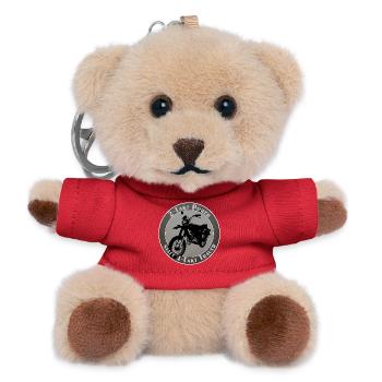 2-Takt Power, statt 4-Takt Trauer - Teddy Schlüsselanhänger - Rot - Vorne
