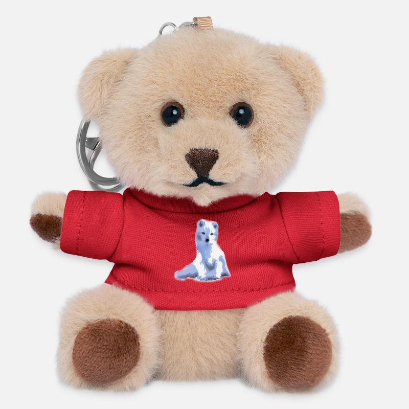 arctic foxy / arctic fox - Teddy Keyring - red