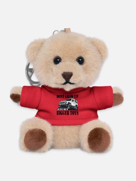 Defender Gift Gift - Teddy Keyring - red
