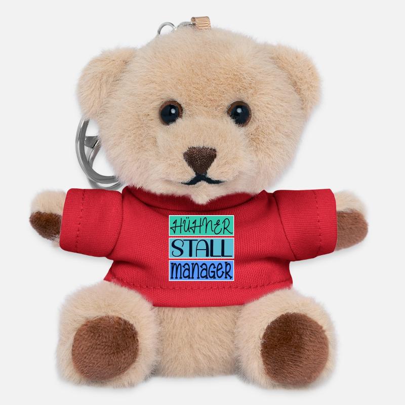 HÜHNERSTALL MANAGER HÜHNER - Teddy Schlüsselanhänger - Rot