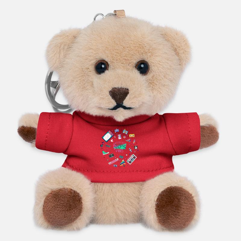 Nostalgic 90s vibes - Teddy Keyring - red