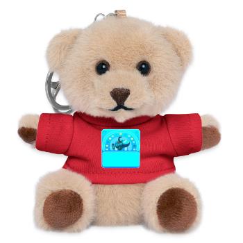 Name gifts - SUBMARINE - DESIGN YOUR OWN - Teddy Keyring - red - Front
