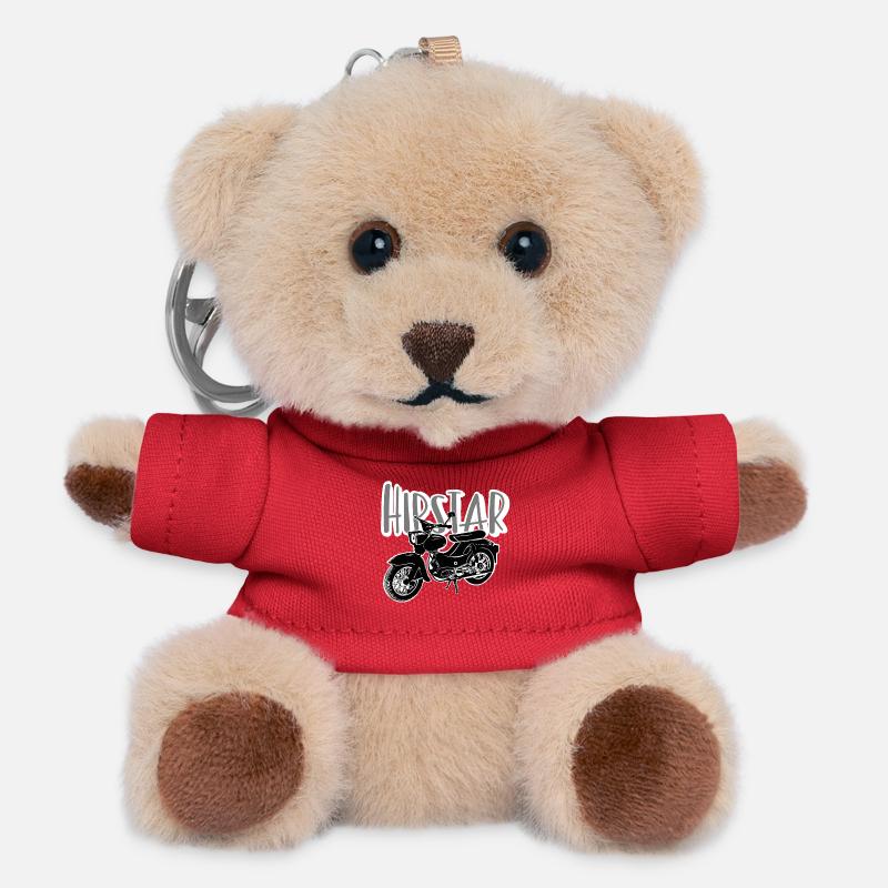 Hipstar Moped - Teddy Schlüsselanhänger - Rot