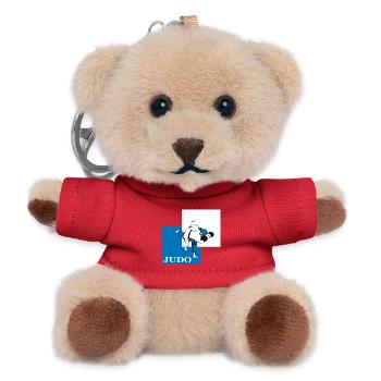 judo - Teddy Keyring - red - Front