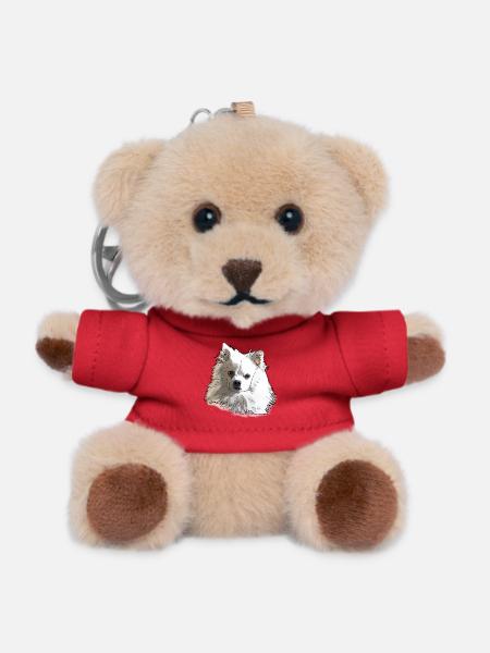 Sharp - Teddy Keyring - red