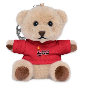 ECHTE MÄNNER - Teddy Schlüsselanhänger - Rot - Vorne