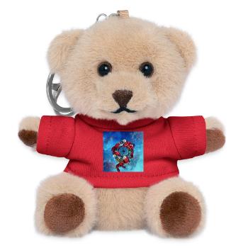 Wunderbarer Traumfänger, - Teddy Schlüsselanhänger - Rot - Vorne