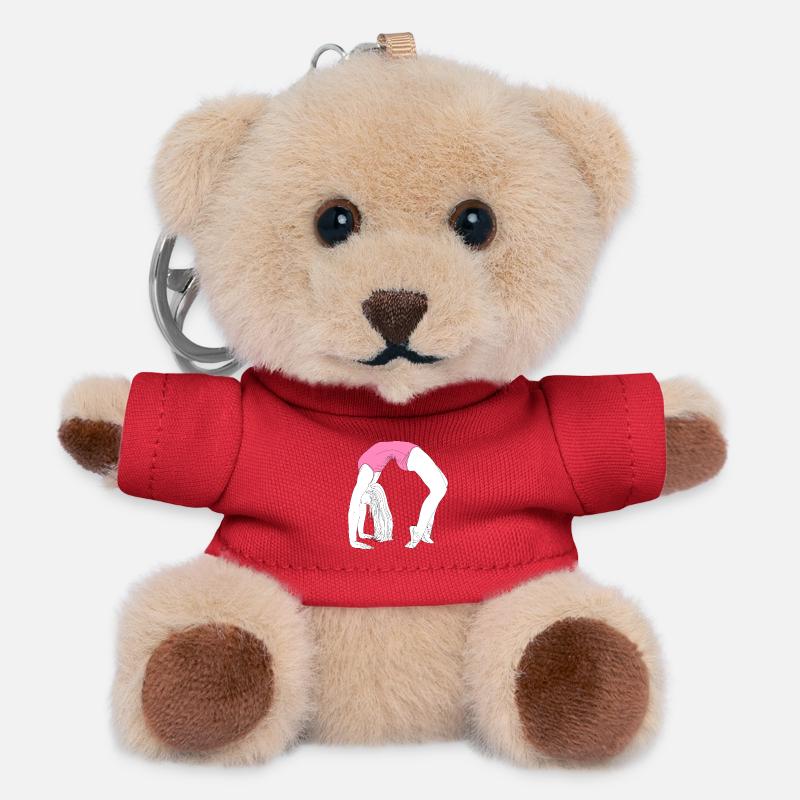 Brücke der Tanzakrobatik - Teddy Schlüsselanhänger - Rot