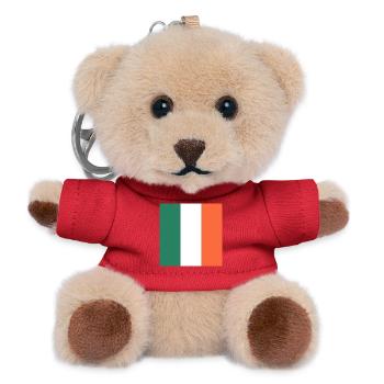 Zeigen Sie Farbe – Irland - Teddy Schlüsselanhänger - Rot - Vorne