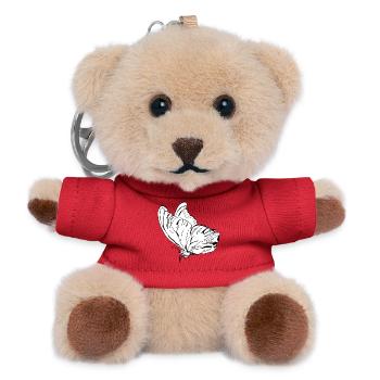 butterfly vecter - Teddy Keyring - red - Front