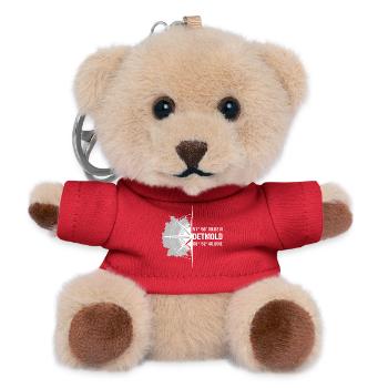 Koordinaten Detmold - Teddy Schlüsselanhänger - Rot - Vorne