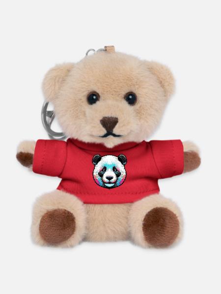 Panda - Porte-clés ourson - rouge
