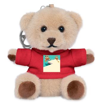 CANOE KAYAK SLOTHS ON THE BEACH - Teddy Keyring - red - Front