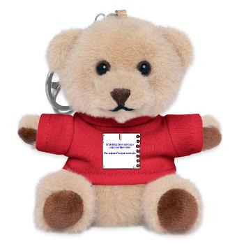Verpiss mich nicht - Teddy Schlüsselanhänger - Rot - Vorne