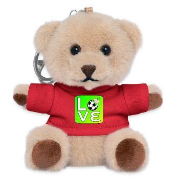 LOVE PLAYING SOCCER - Teddy Keyring - red - Front