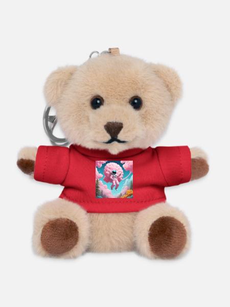 Astronaut - Teddy Keyring - red