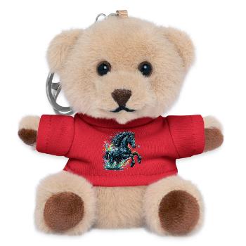 Pferd - Teddy Schlüsselanhänger - Rot - Vorne
