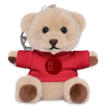 Chess 2Springer - Teddy Keyring - red - Front