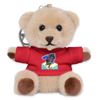Little Raven Photographer - Teddy Keyring - red - Front