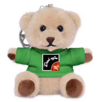 Coffee of the day - Teddy Keyring - green - Front