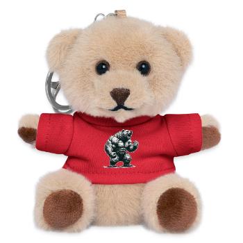 Ours fort muscles motivation force force cadeau - Porte-clés ourson - rouge - Devant