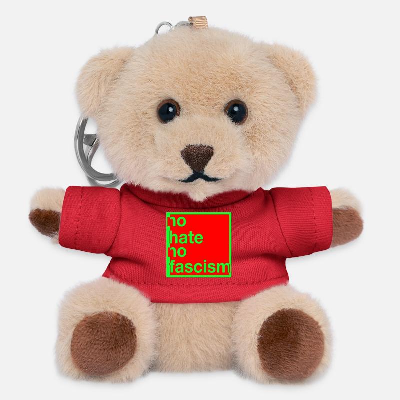 no hate no fascism - Teddy Keyring - red