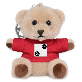 Grundschule 2. Klasse - SPIELWÜRFEL - Teddy Schlüsselanhänger - Rot - Vorne
