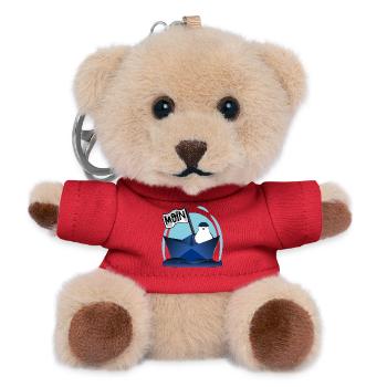 PAPIERBOOT MOIN PAPIERSCHIFF MÖWE - Teddy Schlüsselanhänger - Rot - Vorne