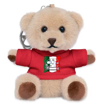 SOCCER CAMPING ITALY - Teddy Keyring - red - Front