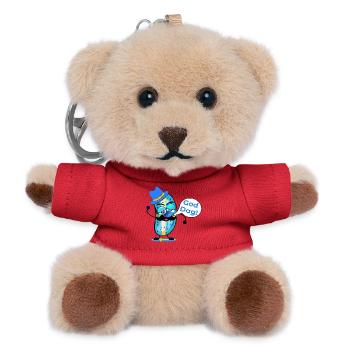 Good day pickle mustache - Teddy Keyring - red - Front
