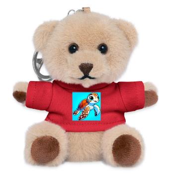 Schildkröte - Teddy Schlüsselanhänger - Rot - Vorne