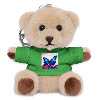 Schmetterling - Teddy Schlüsselanhänger - Grün - Vorne