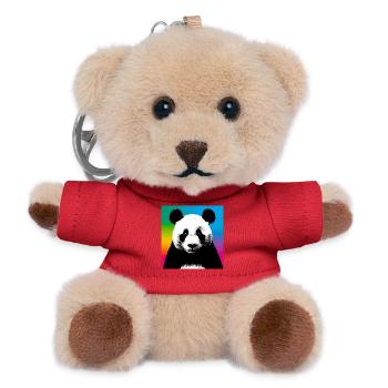 panda - Porte-clés ourson - rouge - Devant