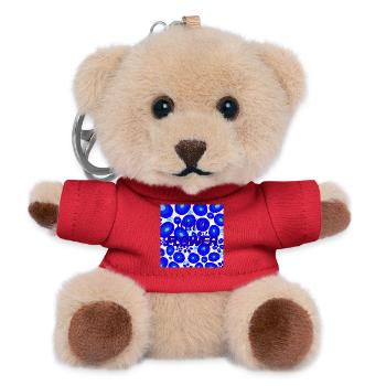 Water flower - Teddy Keyring - red - Front
