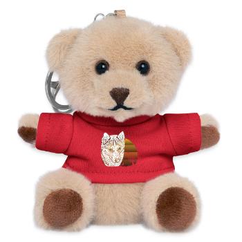 Wild animal portrait at sunset - Teddy Keyring - red - Front
