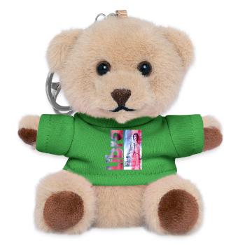 Zodiac sign Libra - Teddy Keyring - green - Front