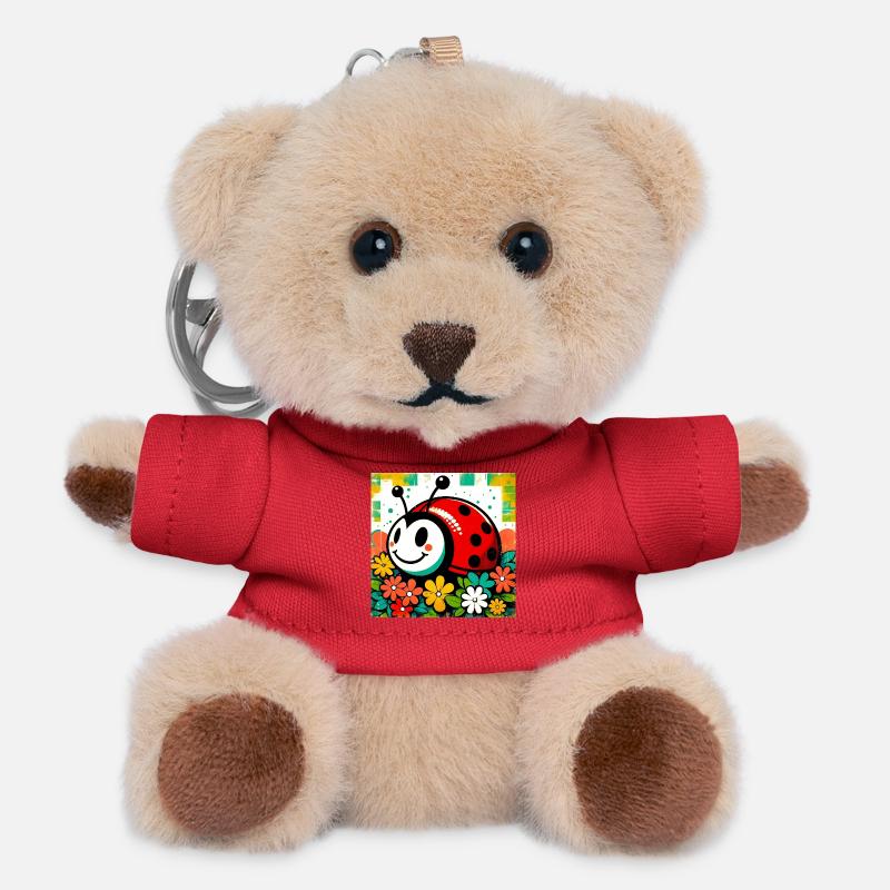 ladybird - Teddy Keyring - red