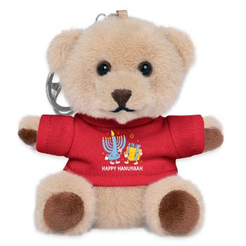 Hanukkah Hanukkah Hanukah Gnome - Teddy Keyring - red - Front