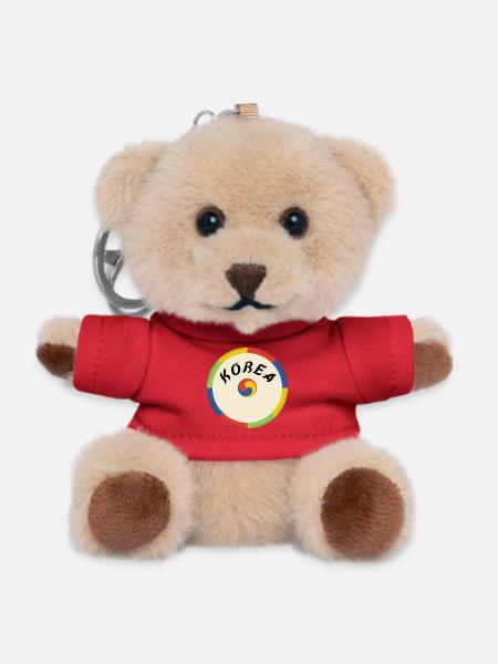 Korea Design – Tradition & Culture in a Circle - Teddy Keyring - red