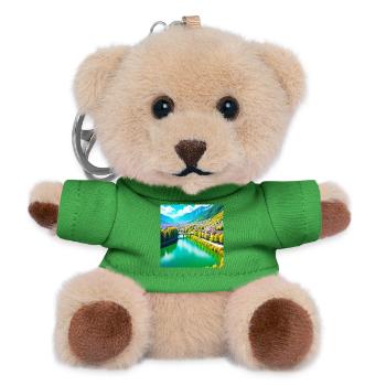 Emerald Valley and Alpine Village - Teddy Keyring - green - Front