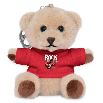 Rocker crab and electric guitar - Teddy Keyring - red - Front