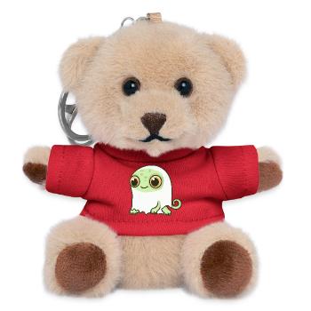 Chameleon Halloween Ghost - Teddy Keyring - red - Front