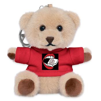 Das Leben ist gut - Teddy Schlüsselanhänger - Rot - Vorne