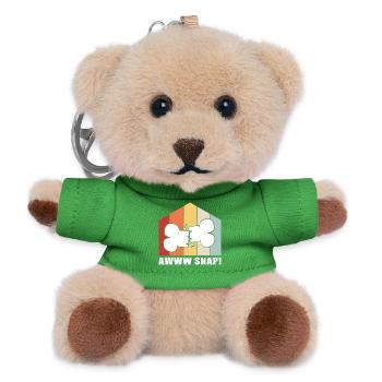 Knochenbruch Halloween Skelett Knochen Armbruch - Teddy Schlüsselanhänger - Grün - Vorne