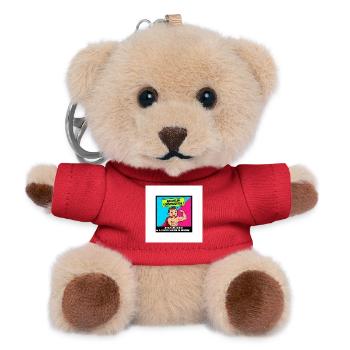 Bauhumor für Erwachsene - Teddy Schlüsselanhänger - Rot - Vorne