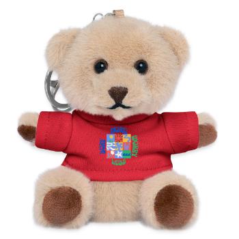 Surfez plus, souciez-vous moins - Porte-clés ourson - rouge - Devant
